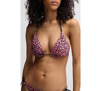 HUGO Top de bikini estampado con cordones con detalle de la marca - StylePURE_TRIANGLE, 50540671 Fantasía M