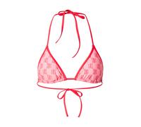 HUGO Top de bikini triangular con logos apilados - StyleMONOGRAM TRIANGLE, 50555664 Pink M