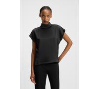 HUGO Top de cuello medio en raso fluido - StyleCaneli-1, 50525896 Negro 32