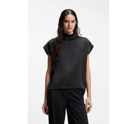 HUGO Top de cuello medio en raso fluido - StyleCaneli-1, 50525896 Negro 40
