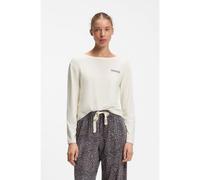 HUGO Top de pijama de manga larga con logo estampado - StyleCASUAL LS-SHIRT, 50570156 Natural S