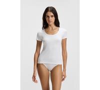 HUGO Top de ropa interior de algodón elástico con logo en contraste - StyleTWIN T-SHIRT RN, 50469660 Blanco L