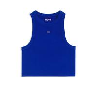 HUGO Top de tirantes de algodón elástico con insignia de logo - StyleBaby Tank_B, 50511450 Azul L