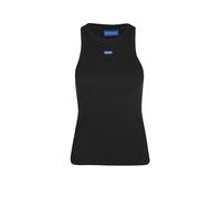 HUGO Camiseta de tirantes de algodón elástico con etiqueta con logo azul - StyleEasy Tank_B, 50508857 Negro XL