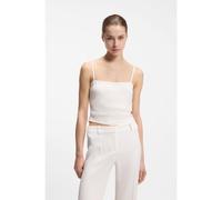 HUGO Top palabra de honor fruncido con tirantes - StyleCabivea, 50559167 Blanco 42