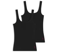 HUGO Twin Vest Camiseta sin Mangas, Black1, XL (Pack de 2) para Mujer