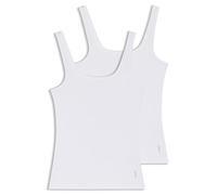HUGO Twin Vest Camiseta Sin Mangas, White100, L (Pack de 2) para Mujer