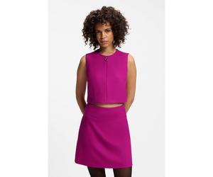 HUGO Top sin mangas con cuello con cremallera - StyleComila, 50564152 Rosa oscuro 36