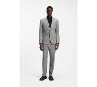 HUGO Traje de dos piezas de corte moderno en tejido sharkskin - StyleKris/Teagan231X, 50559641 Gris oscuro 48