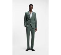 HUGO Traje de dos piezas extra slim fit de popelín de mezcla de lana - StyleArti-Hesten253X, 50544524 Verde 98