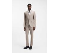 HUGO Traje de dos piezas slim fit en algodón y lino - StyleHenry-Getlin253X, 50568122 Marrón claro 46