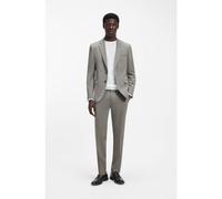 HUGO Traje extra slim fit de popelín de mezcla de lana - StyleArti-Hesten253X, 50553786 Gris 52