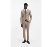 HUGO Traje extra slim fit de tres piezas en tejido dobby elástico - StyleArti/Hesten241V1X, 50557622 Beige 46