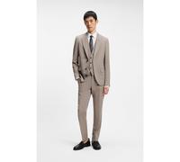 HUGO Traje slim fit con chaleco en popelín de mezcla de lana - StyleHenry/Getlin242V2X, 50553799 Marrón claro 98