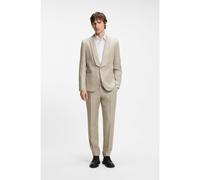 HUGO Traje slim fit en sarga de lino - StyleHenry/Getlin241E1, 50561672 Beige 98