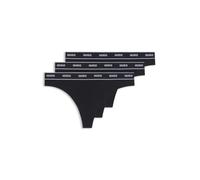 HUGO Triplet Thong Stripe Tanga, Black 1, XS (Pack de 3) para Mujer