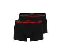 HUGO Trunk Twin Pack Bóxer para Hombre, Negro (New - Black1), M