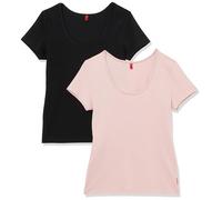 HUGO Twin T-Shirt RN Ropa Interior_Camiseta, Black6, XXL para Mujer