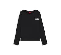 HUGO Camiseta de pijama relaxed fit de punto elástico con logo estampado - StyleUNITE_LS-SHIRT, 50490706 Negro XL