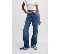 HUGO Vaqueros en denim elástico azul, de corte recto y pernera larga. - StyleElyah_B, 50520615 Azul 26/32