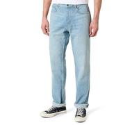 Hugo Vaqueros Jonah de Corte Regular para Hombre de algodón Lavado a la Piedra, Color Azul, Turquesa/Aqua, 32W / 32L