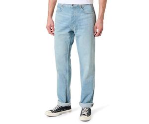 Hugo Vaqueros Jonah de Corte Regular para Hombre de algodón Lavado a la Piedra, Color Azul, Turquesa/Aqua, 32W / 34L