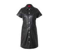 HUGO Vestido camisero en piel sintética con botones automáticos - StyleKalindana-1, 50542354 Negro 40