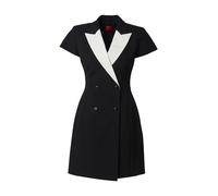 HUGO Vestido camisero 'Kazuna' negro / blanco 36 negro / blanco