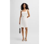 HUGO Vestido con cinturón y tirantes anchos - StyleKamena, 50537631 Blanco 36