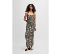 HUGO Vestido con cuerpo de corsé y malla fruncida - StyleNoffiano, 50540915 Fantasía XS