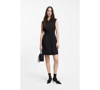 HUGO Vestido con manga casquillo y escote ojo de cerradura con detalle metálico - StyleKalene, 50559191 Negro 42