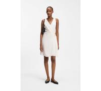 HUGO Vestido cruzado en tejido de crepé con detalle de anilla semicircular - StyleKabivanna, 50559181 Blanco 38