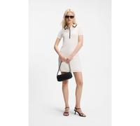 HUGO Vestido de algodón con cuello de polo - StyleSlysy, 50557776 Natural XS