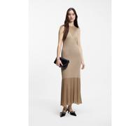 HUGO Vestido de canalé con efecto de bloques de color - StyleSlyanny, 50557767 Beige S