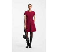 HUGO Vestido de manga corta en tejido elástico con plisado en la parte delantera - StyleKaneni, 50568949 Rojo oscuro 34