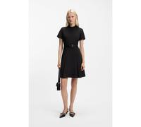 HUGO Vestido de pliegues con cuello medio - StyleKafine, 50559012 Negro 42