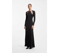 HUGO Vestido de punto de manga larga con collar de cadena - StyleNalatey, 50568547 Negro M