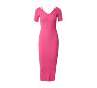 HUGO Vestido midi entallado en punto de canalé con detalles recortados - StyleShaty, 50538239 Pink M