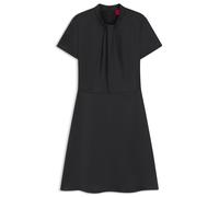 HUGO Vestido de satén regular fit con detalle drapeado en el cuello - StyleKalerina-1, 50546748 Negro 34