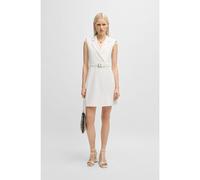HUGO Vestido estilo blazer con cinturón de hebilla - StyleKomea, 50537609 Blanco 40