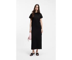 HUGO Vestido estilo camiseta de punto de algodón con logo Happy HUGO - StyleNalle_B, 50540389 Negro S