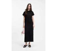 HUGO Vestido estilo camiseta de punto de algodón con logo Happy HUGO - StyleNalle_B, 50540389 Negro XS