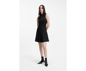 HUGO Vestido evasé con cremallera en el cuello - StyleNoella, 50557496 Negro S