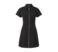 HUGO Vestido ajustado con cremallera delantera y falda plisada - StyleKahuma-1_B, 50543063 Negro 36