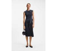 HUGO Vestido midi con detalle drapeado - StyleKoleni, 50564136 Azul oscuro 40