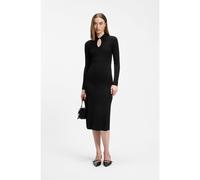 HUGO Vestido midi slim fit con cuello de polo con abertura - StyleSdropy, 50562691 Negro S
