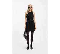 HUGO Vestido mini de sarga elástica con escote ojo de cerradura - StyleKalopia, 50559016 Negro 38