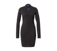 HUGO Vestido entallado de algodón elástico con insignia de logo - StyleNilla_B, 50545016 Negro S