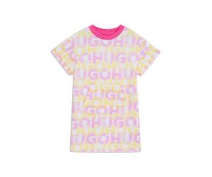 HUGO Vestido para niñas en felpa de rizo con logo estampado - StyleG00415/48T04A, G00415 Fantasía 156