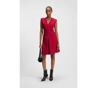 HUGO Vestido regular fit sin mangas con pliegue en la parte delantera - StyleKilama, 50547206 Rojo 38